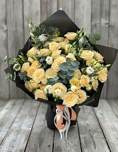 Букет цветов из:  Розы и Лизиантусы в Ильинское