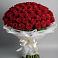 Букет 101 Красная роза Блэк Мэджик в Ильинское