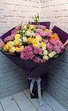 Букет цветов из:  Хризантемы и Розы #REPLACE_PRED# Ильинское