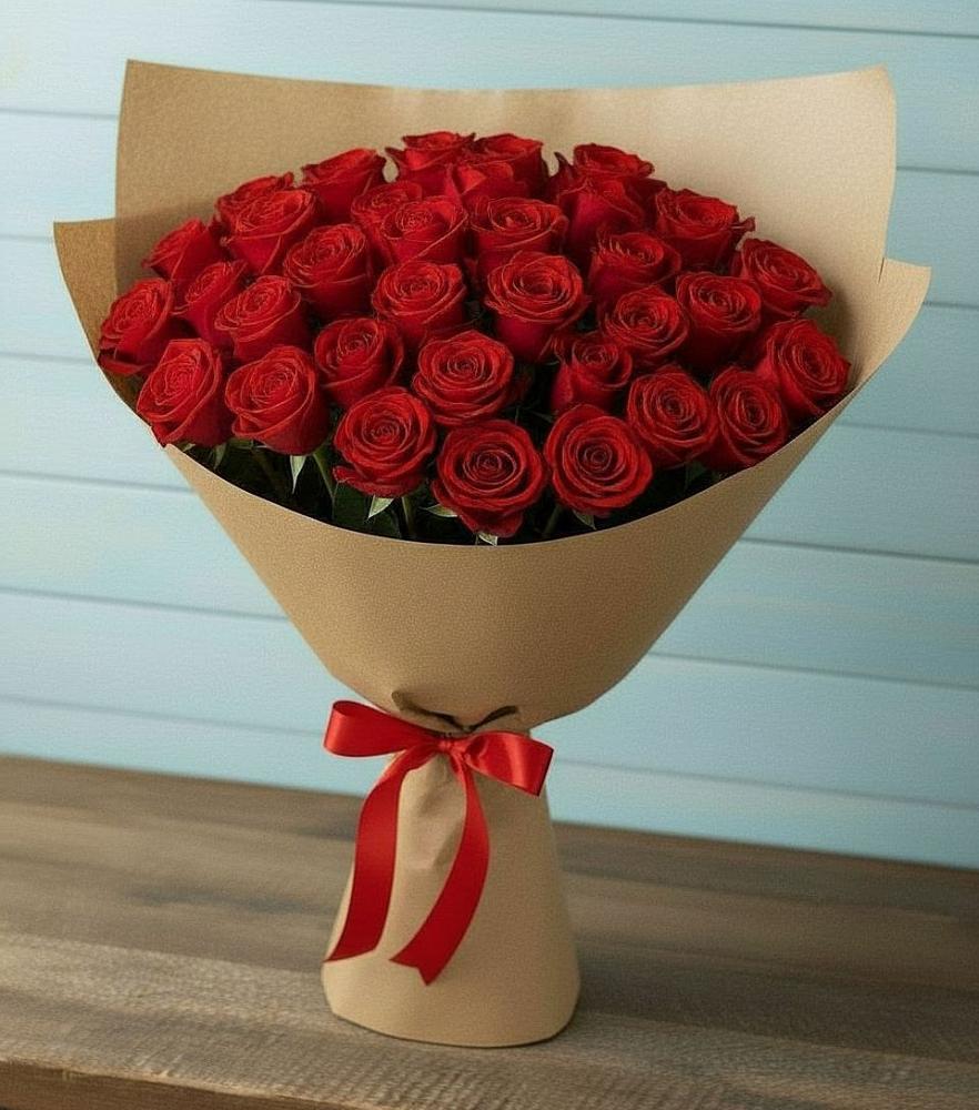 Букет Красные розы Милано в Ильинское