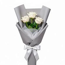 Букет 3 белые розы #REPLACE_PRED# Ильинское