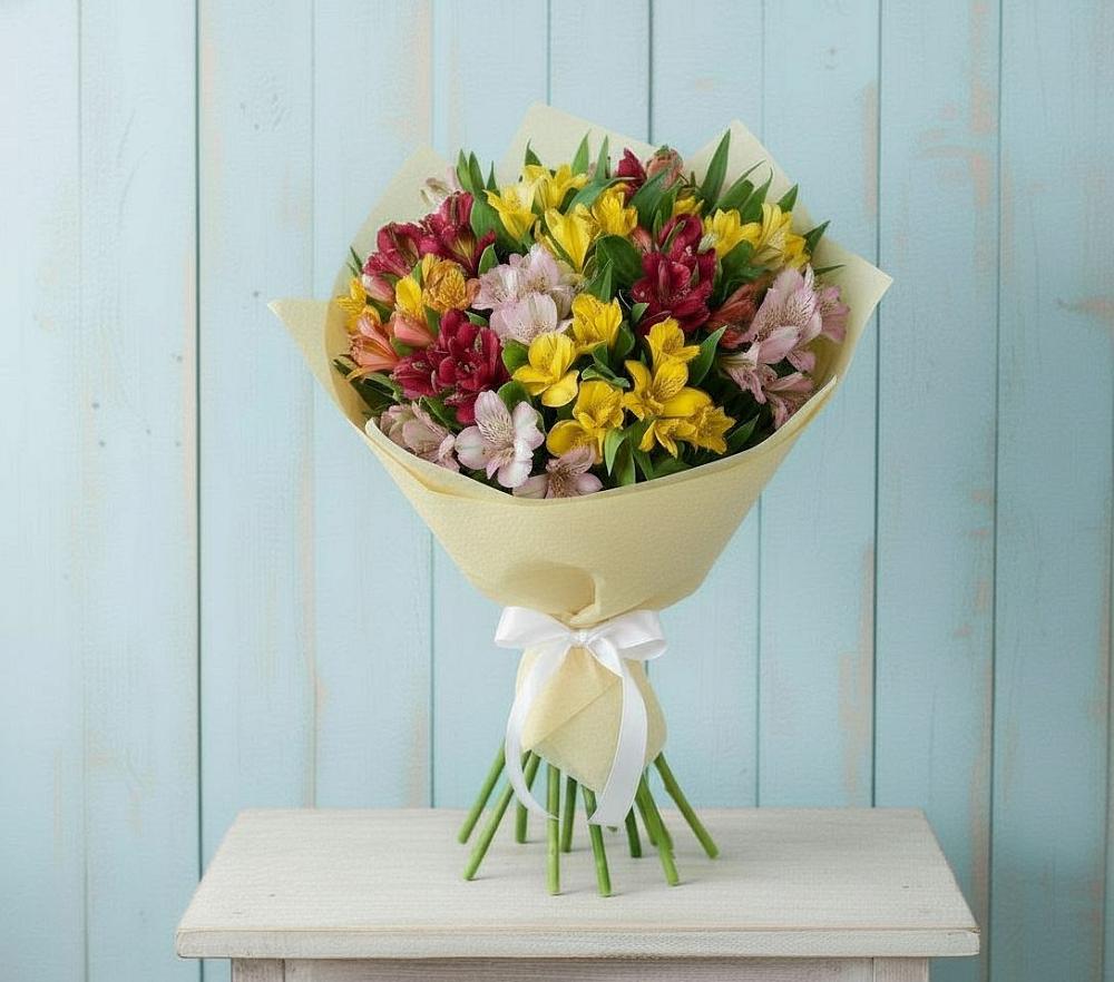 Букет цветов из: Альстромерии в Ильинское