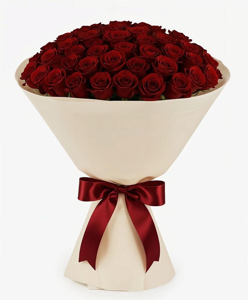 Букет 101 Бордовая роза Блэк Бакарра в Ильинское